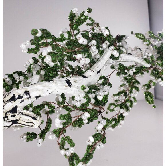 Vintage Seed Bead Tree Beaded Handmade 13" - Picture 12 of 12